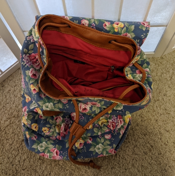 MSK Floral Backpack - Picture 3 of 8